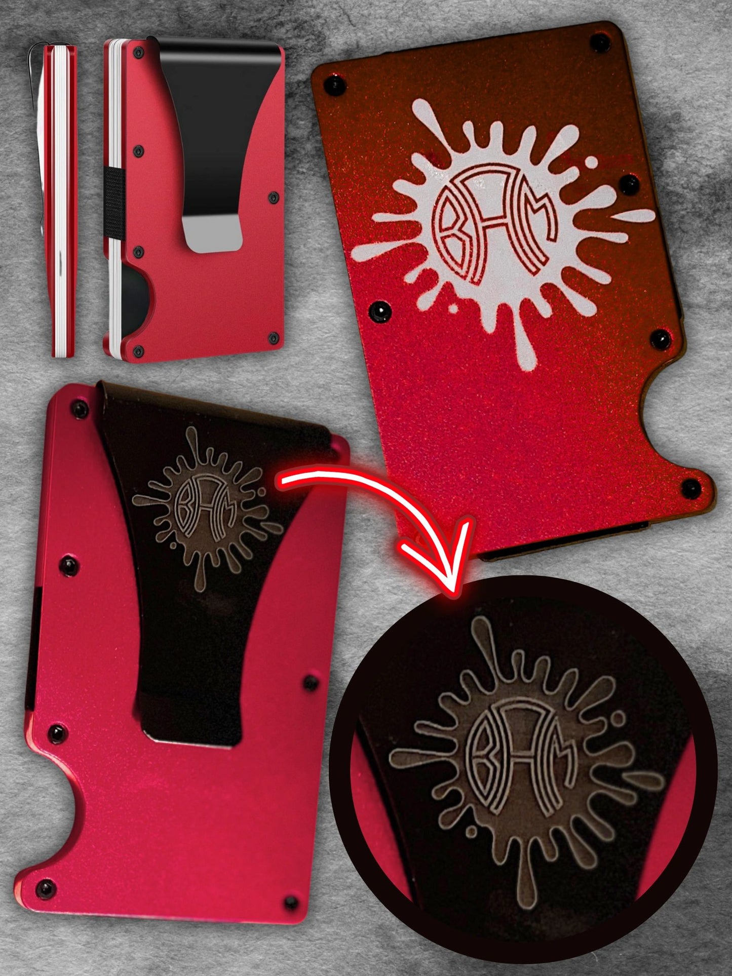 Custom Metal & Wood Slim RFID Protection Wallets