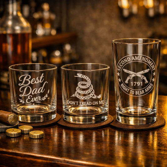 Laser‑Engraved Custom Glassware
