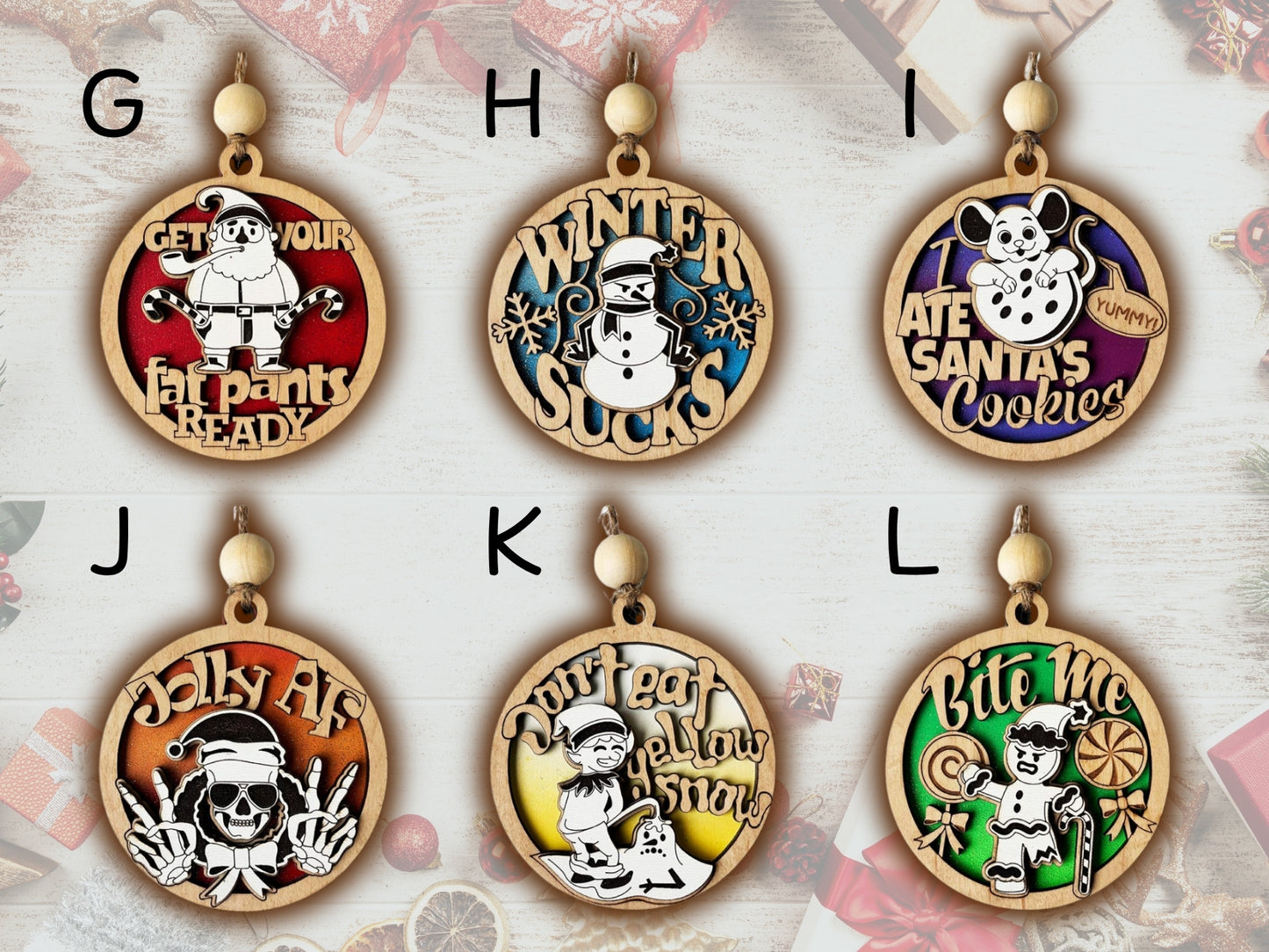 Sassy Ornaments