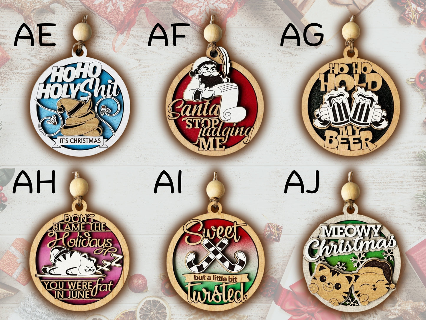 Sassy Ornaments