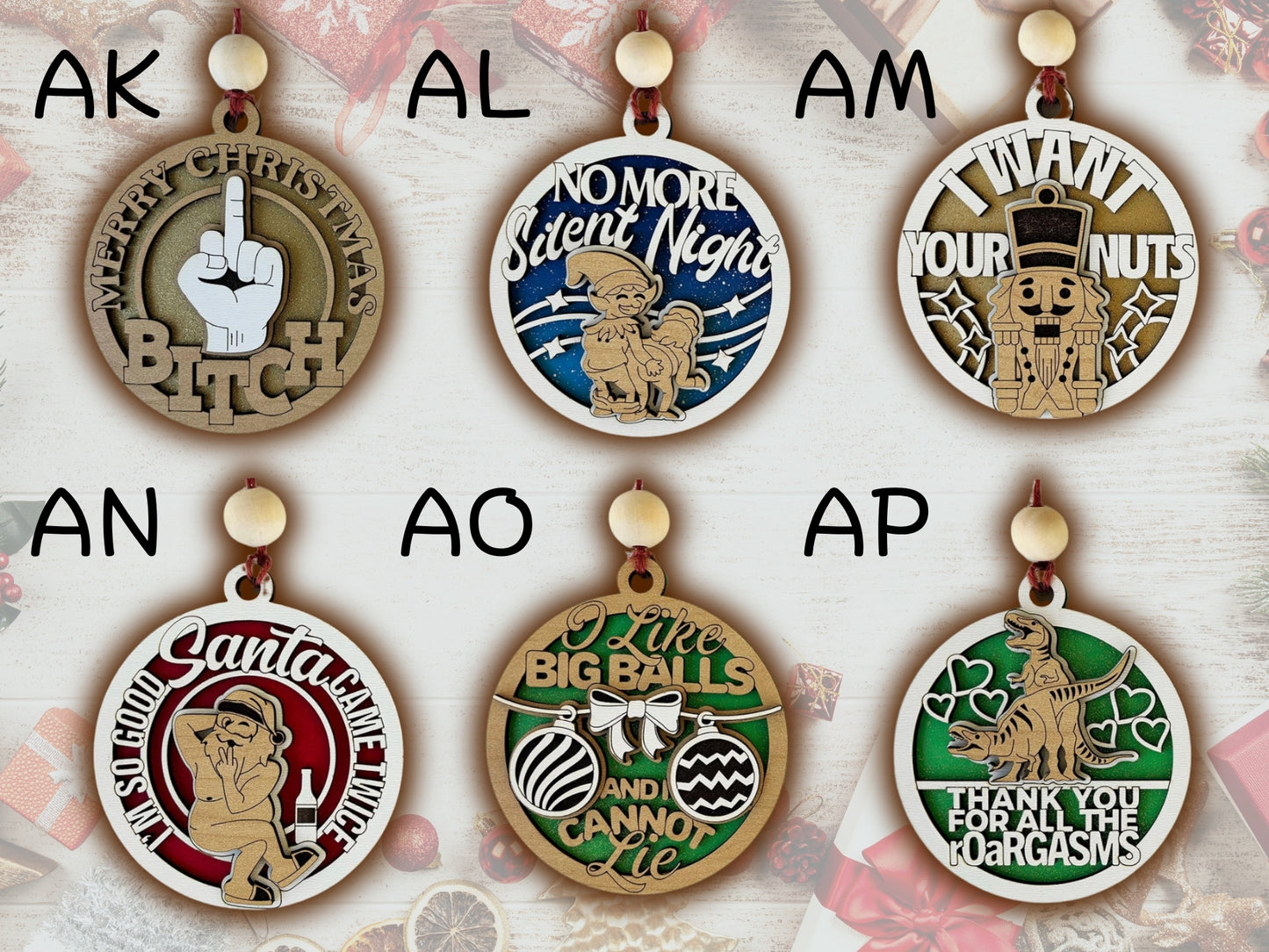 Sassy Ornaments