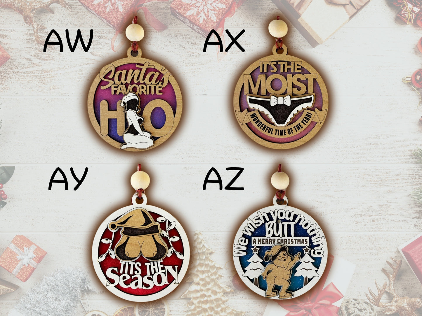 Sassy Ornaments