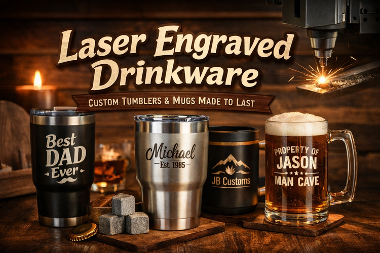 Laser Engraved Drinkware