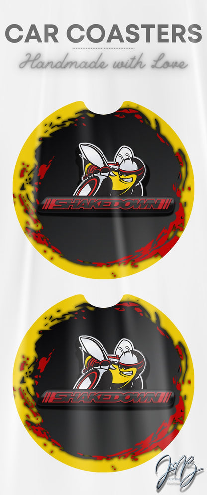 Custom Sublimation Car Coasters – Personalized Cup Holder Inserts (Set of 2)