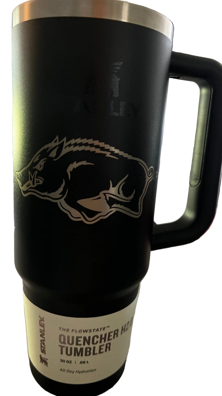30oz Laser Engraved Tumbler with Handle