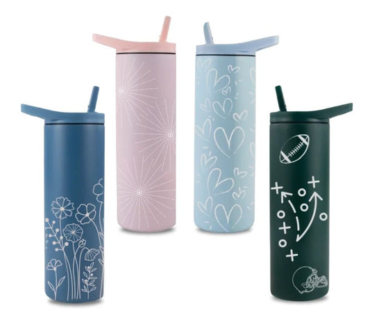 20oz Laser Engraved Powder Coated Tumbler
