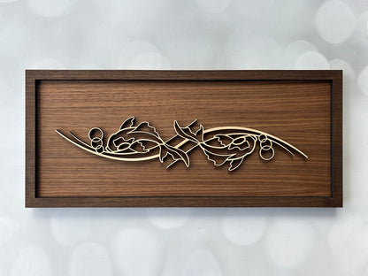Wooden Animal Doodle Sign – Rustic Laser Cut Wall Art
