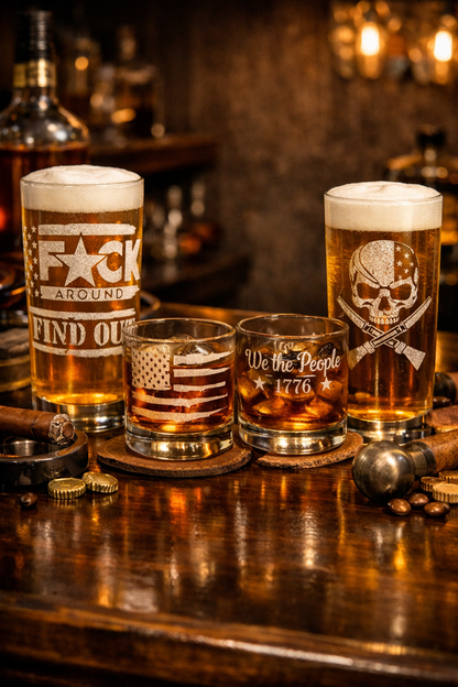 Laser‑Engraved Custom Glassware