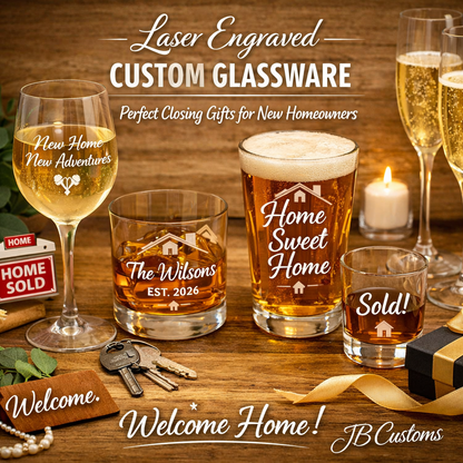 Laser‑Engraved Custom Glassware