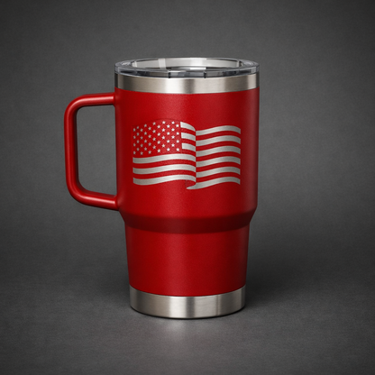 30oz Laser Engraved Tumbler with Handle