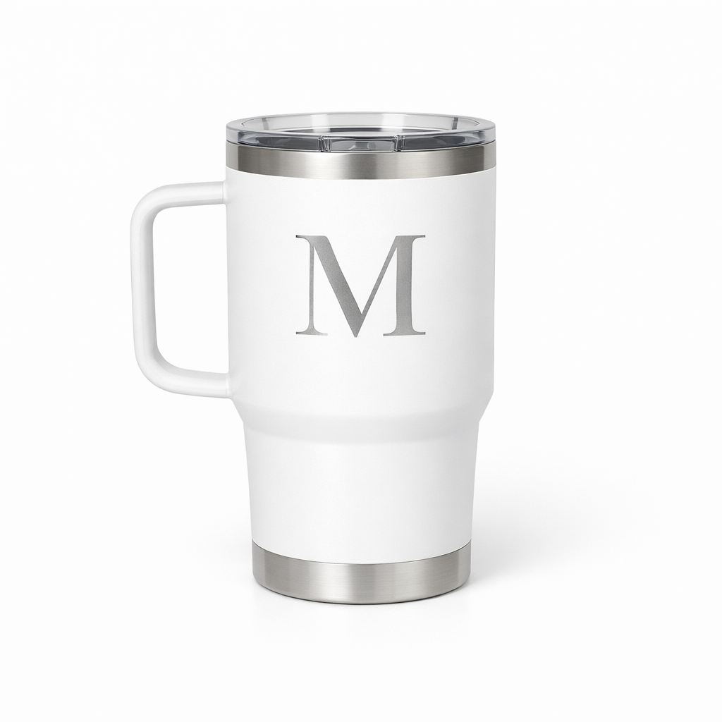 30oz Laser Engraved Tumbler with Handle