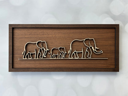 Wooden Animal Doodle Sign – Rustic Laser Cut Wall Art