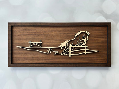 Wooden Animal Doodle Sign – Rustic Laser Cut Wall Art