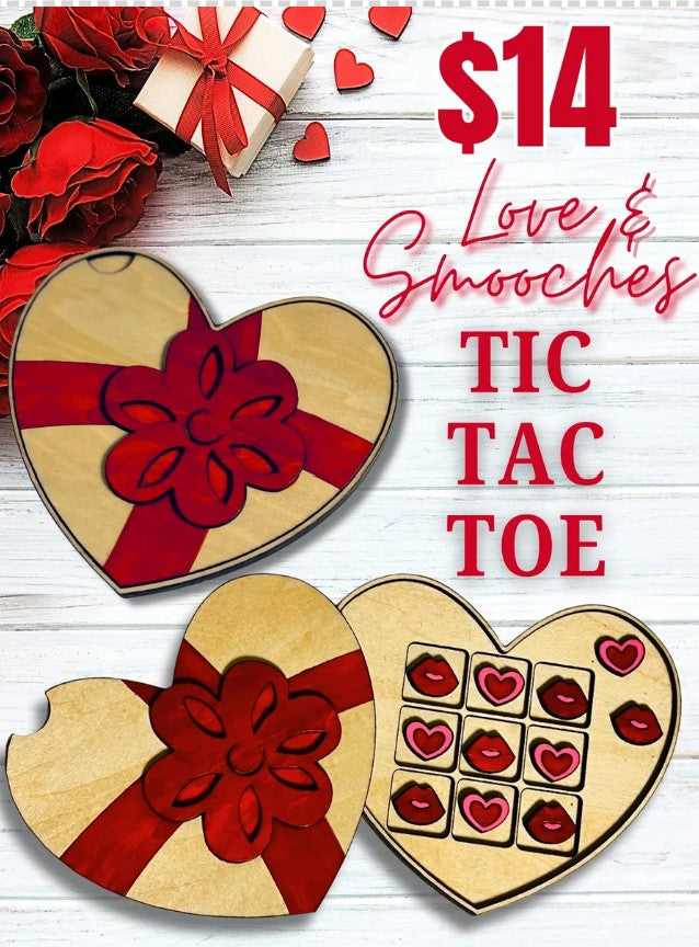 Love & Smooches Tic Tac Toe